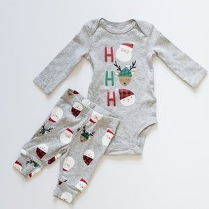 NWOT Carter's Christmas Onesie and Pants Size 3 Months
